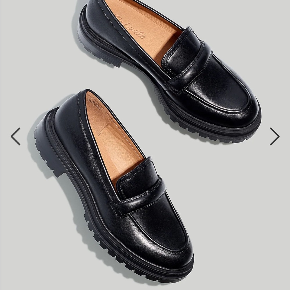 Madewell Bradley Lugsole Loafer in Leather — True Black